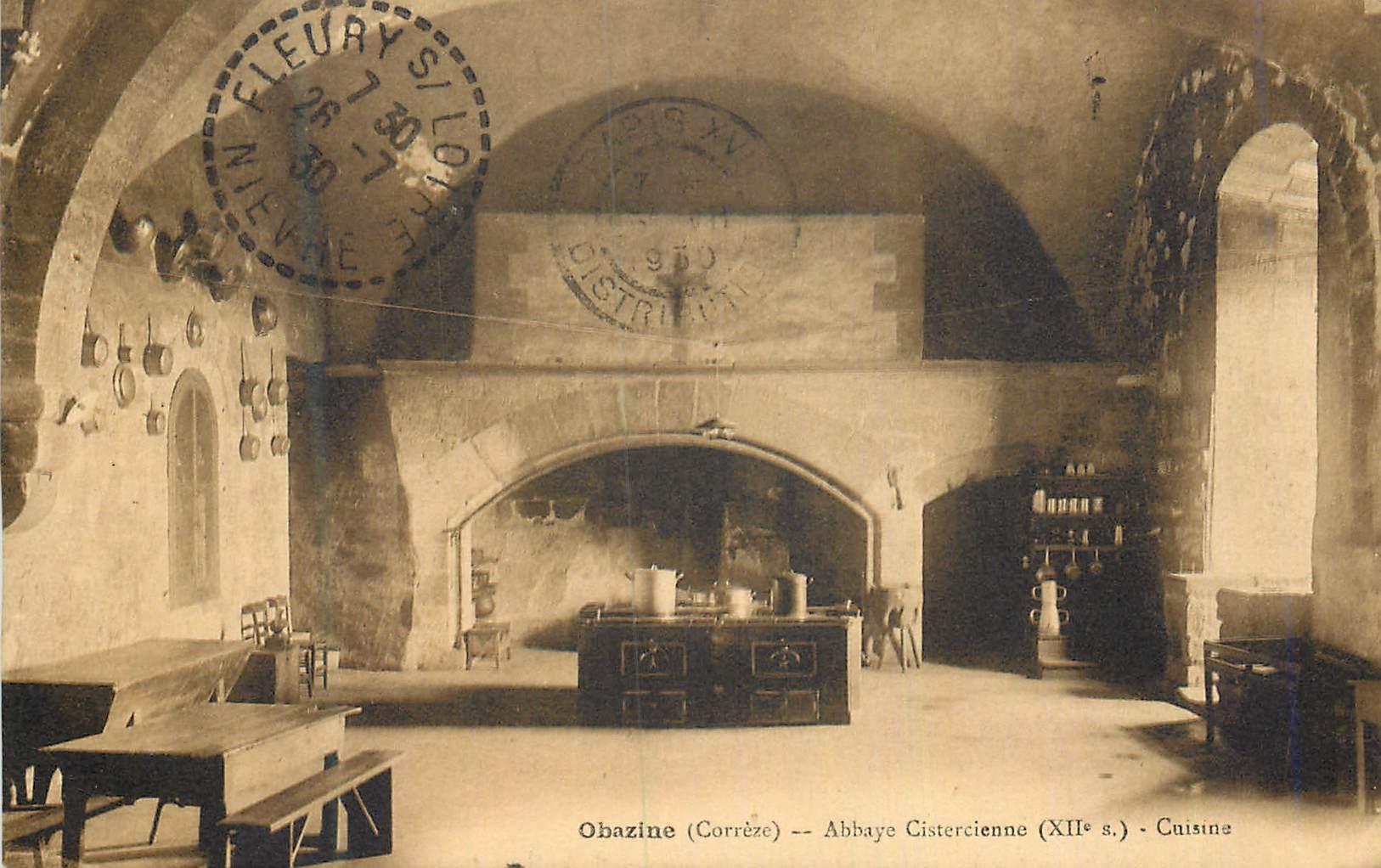 CPA Obazine (Correze) Abbaye Cistercienne (XIIe s) Cuisine