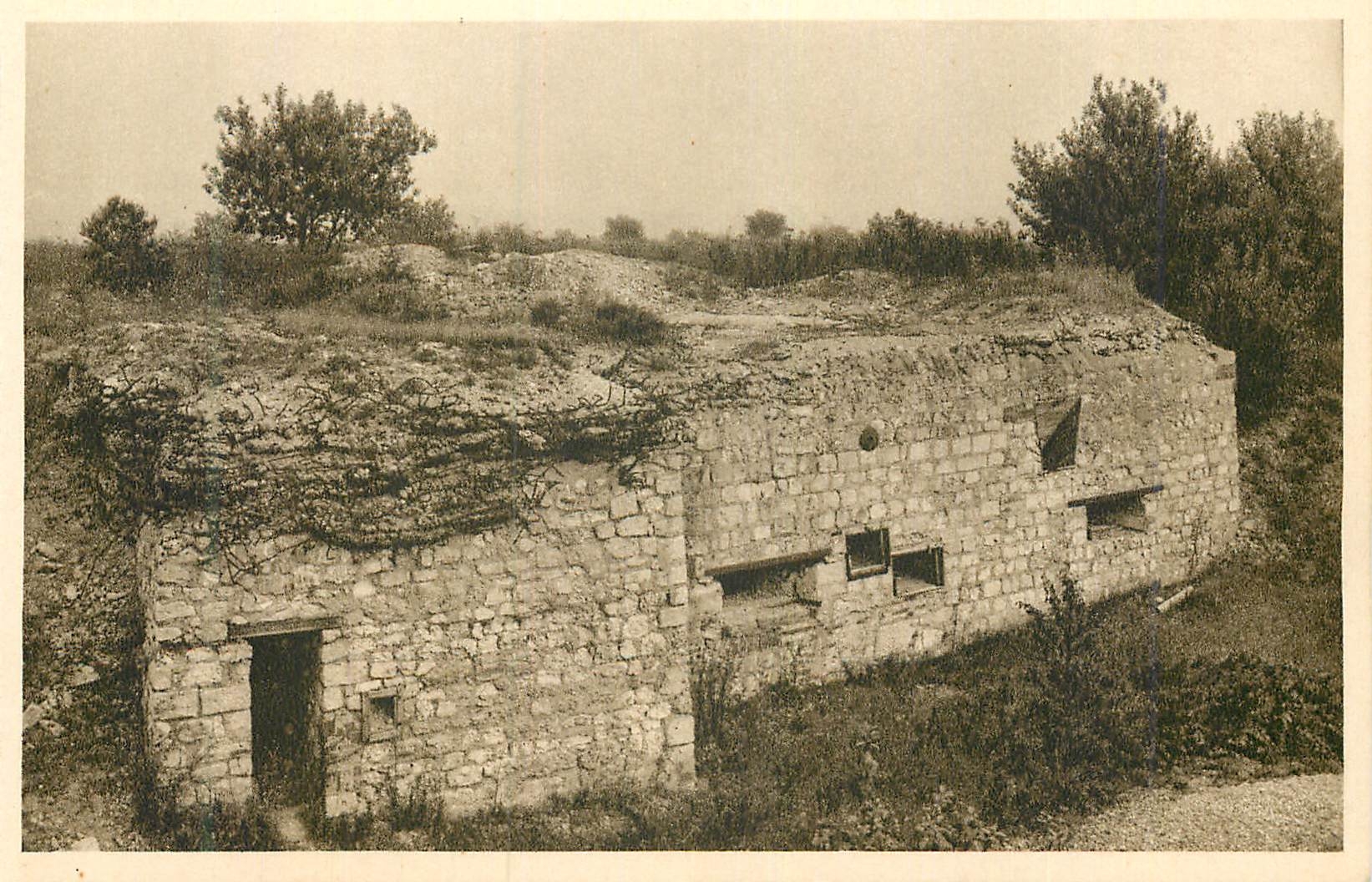 CPA Fort de Vaux Coffre simple Defendant l'Entree Nord Est du Fort Militaria
