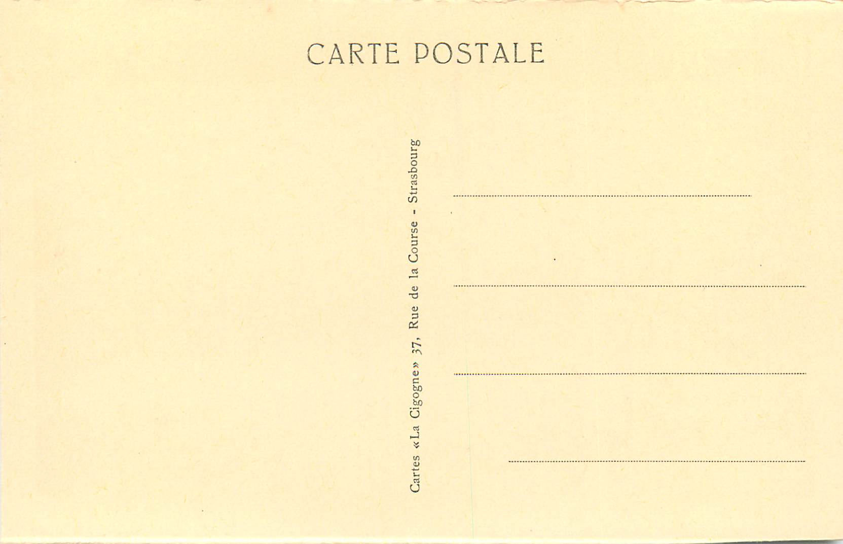Strasbourg — Le Pont des Vosges et l'Église Saint-Paul — Cartes « La Cigogne » — Reverso