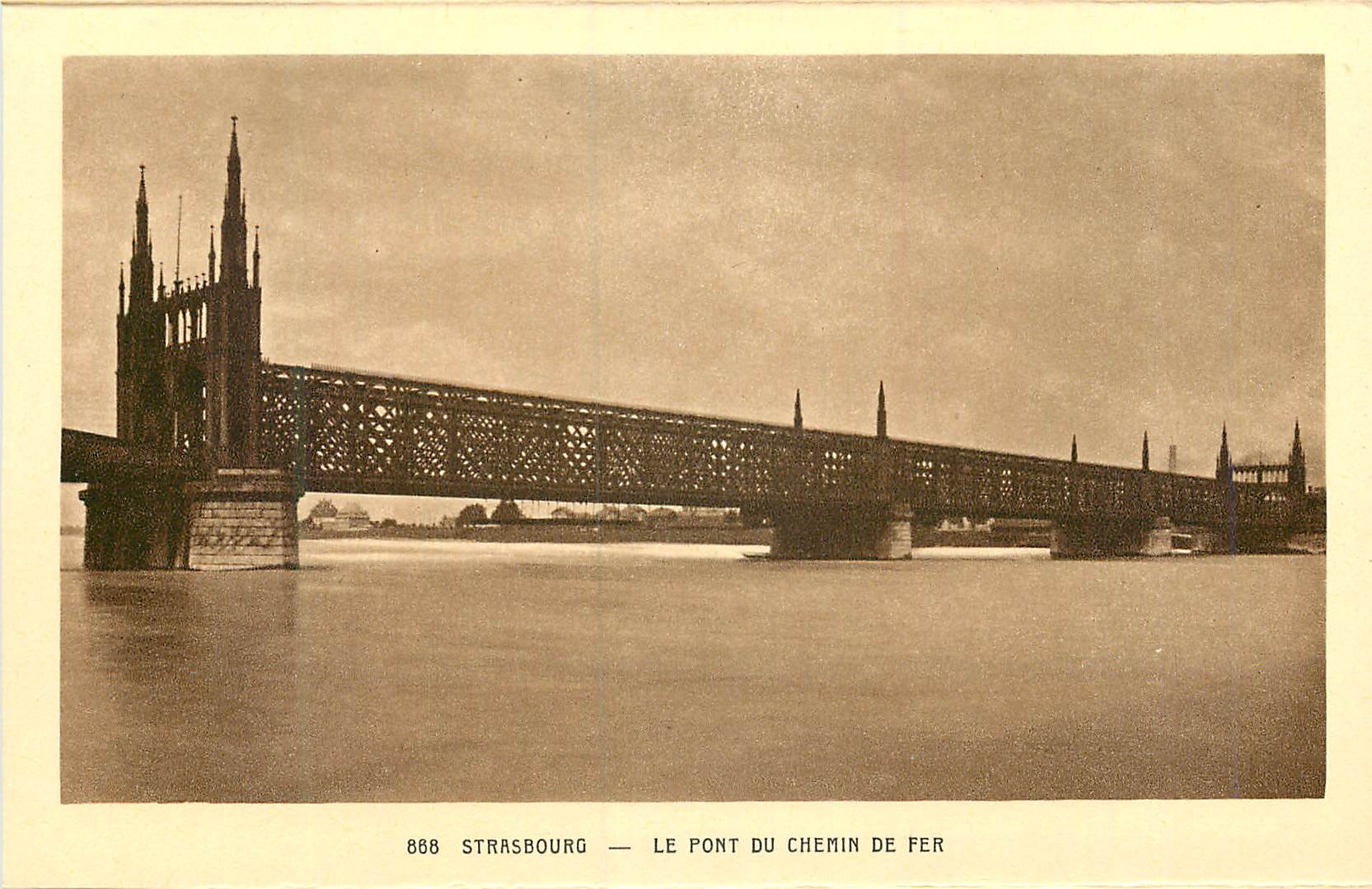 CPA Strasbourg le Pont du Chemin de Fer