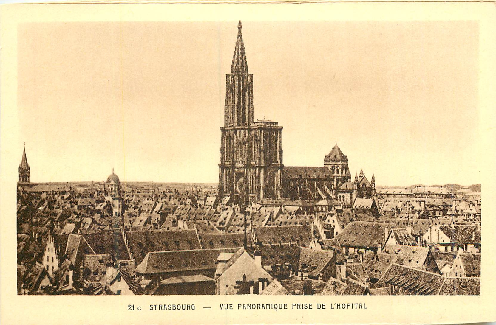 CPA Strasbourg Vue Panoramique prise de l'Hopital