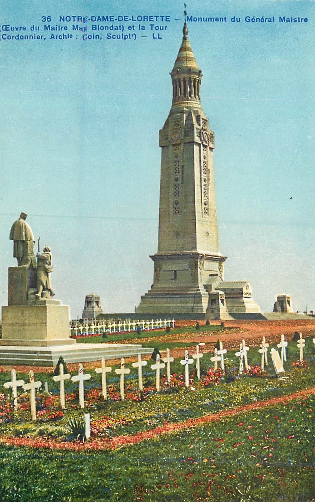 CPA Notre Dame de Lorette Monument du General Maistre