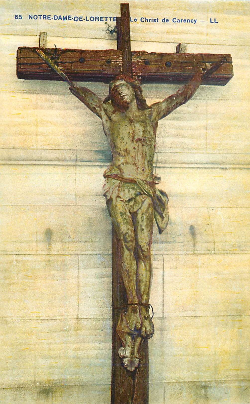 CPA Notre Dame de Lorette Le Christ de Carency LL