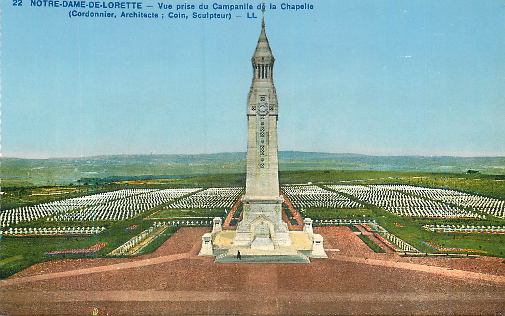 CPA Notre Dame de Lorette Vue Prise du Campanile de la Chapelle