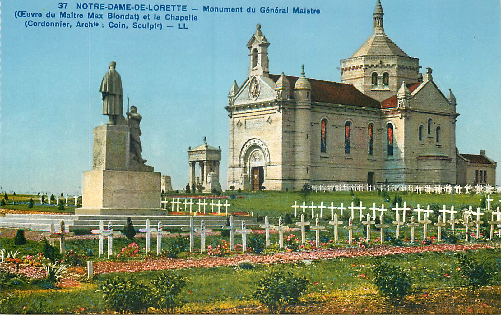CPA Notre Dame de Lorette Monument du General Maistre