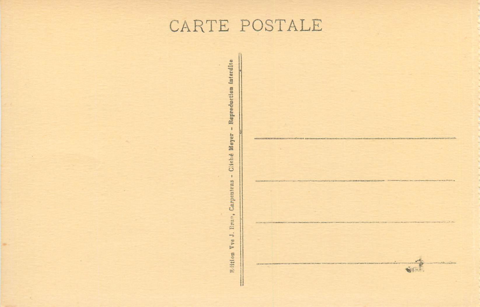 CPA Musee de Carpentras Primitif Rencontre de Sainte Anne et de Saint Joachim — Rückseite