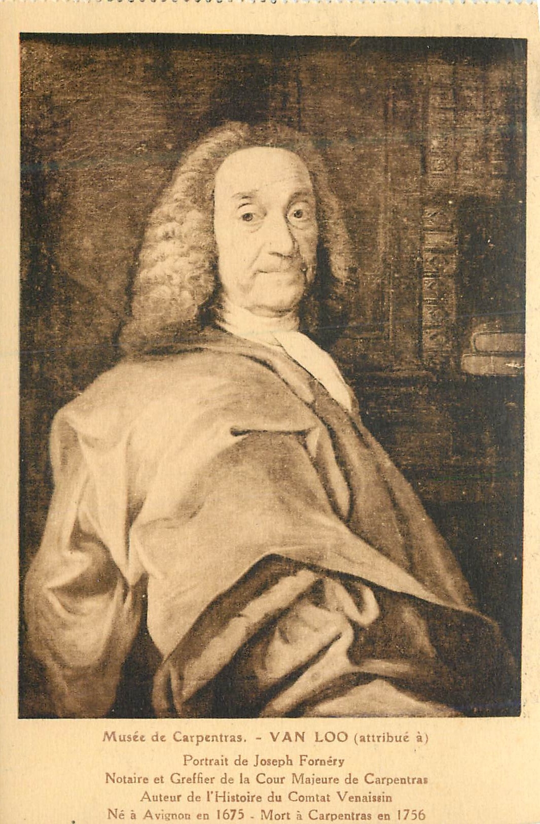 CPA Musee de Carpentras Van Loo (Attribue a) Portrait de Joseph Fornery