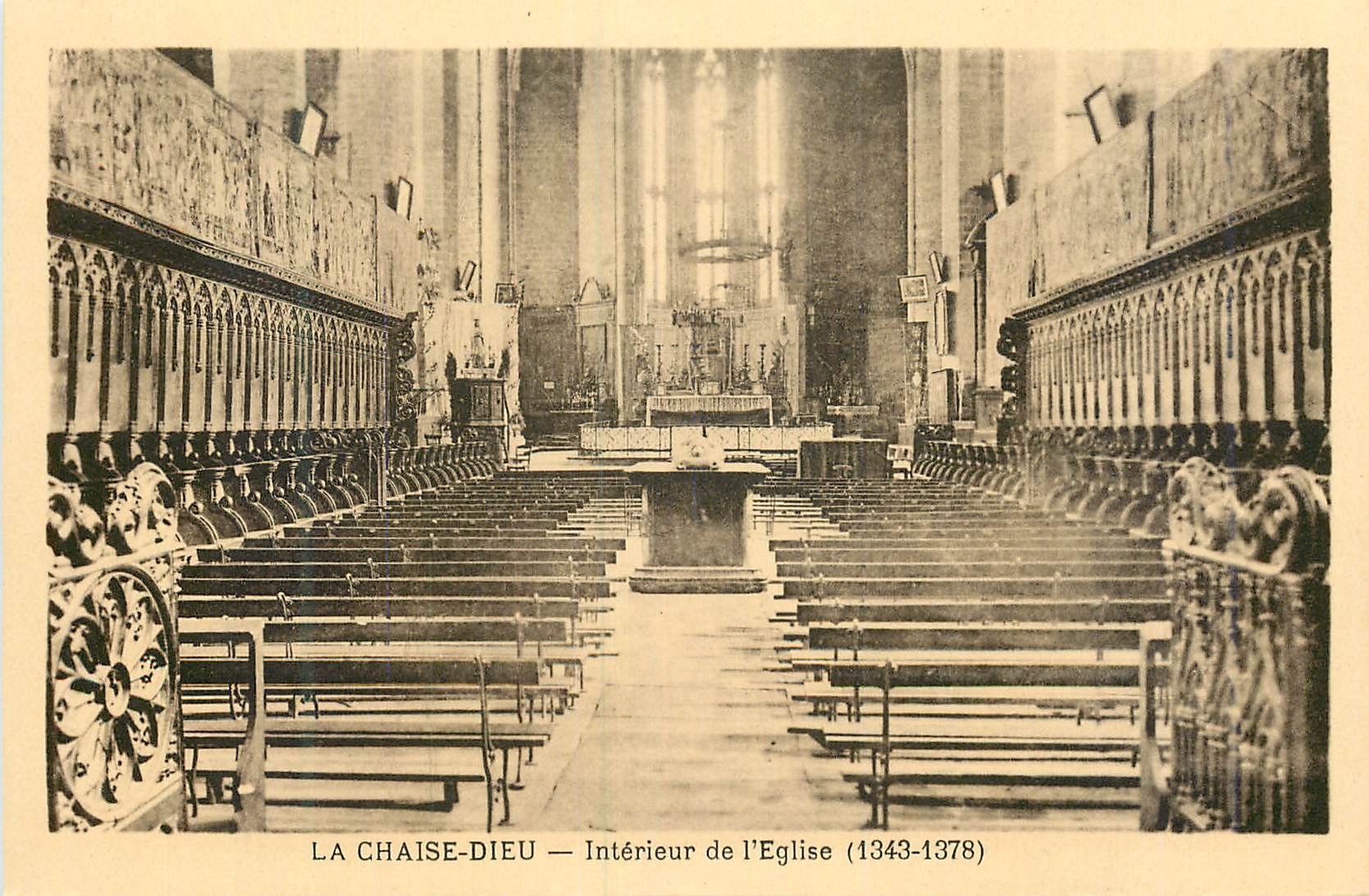 La Chaise-Dieu — Intérieur de l'Église (1343-1378)
