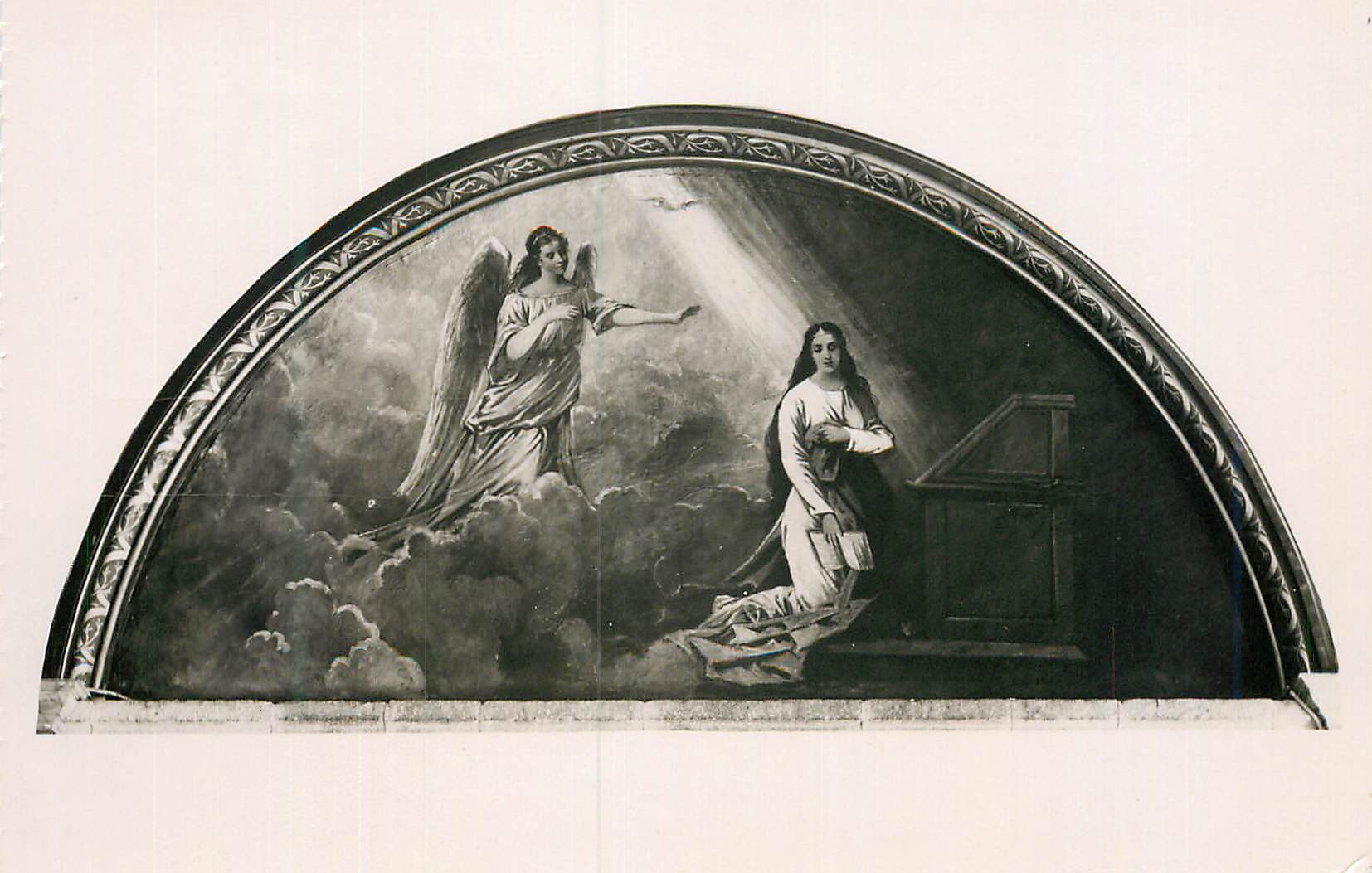 Église de Montfarville (Manche) — L'Annonciation — peinture de G. Fouace
