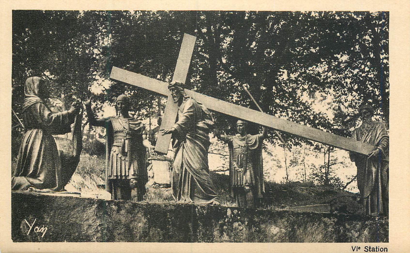 CPA VIe Station Sainte Veronique Essuie la Face de Jesus Lourdes