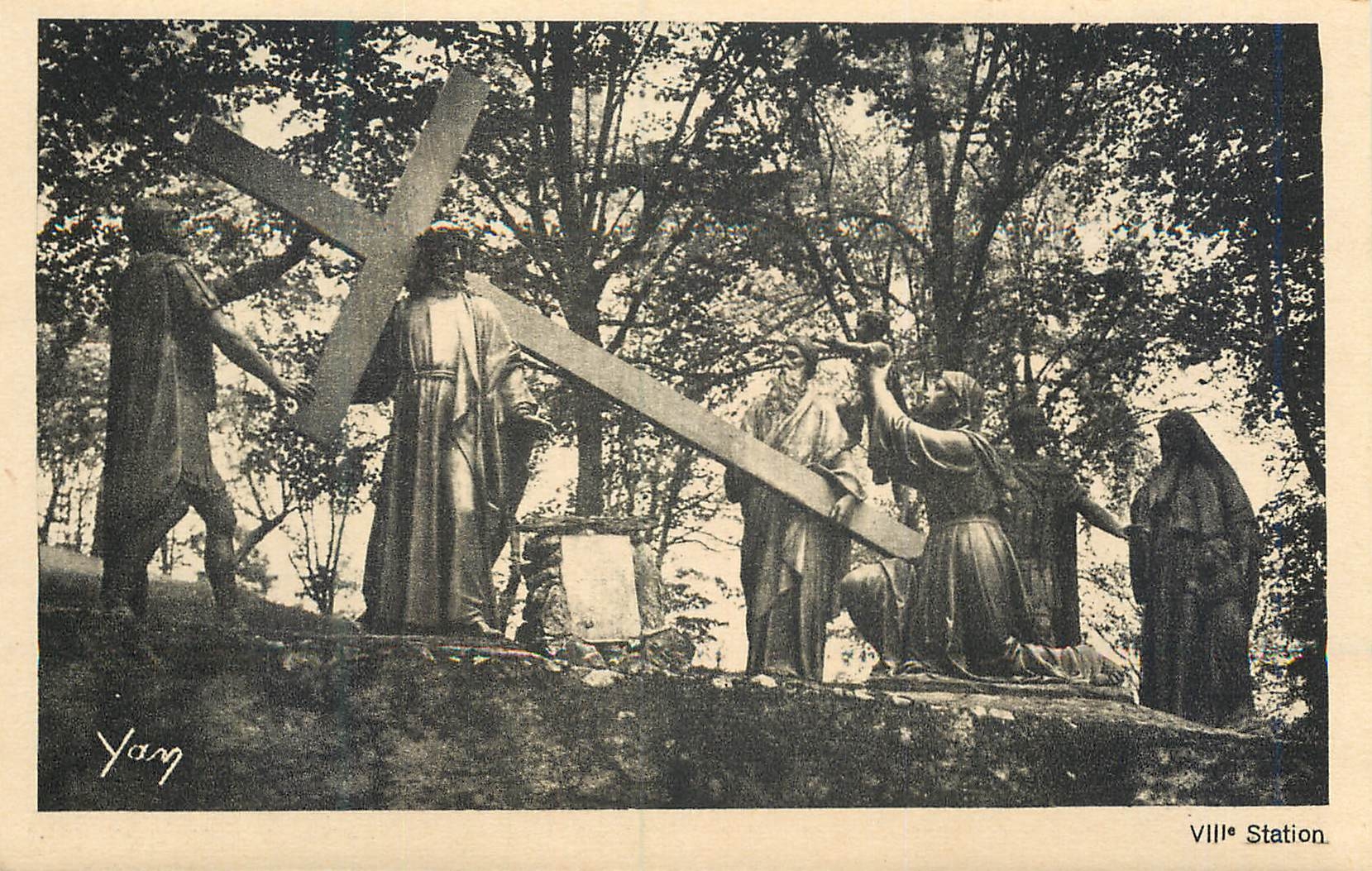 CPA VIIIe Station Jesus Console les Filles de Jerusalem qui le Suivent Lourdes