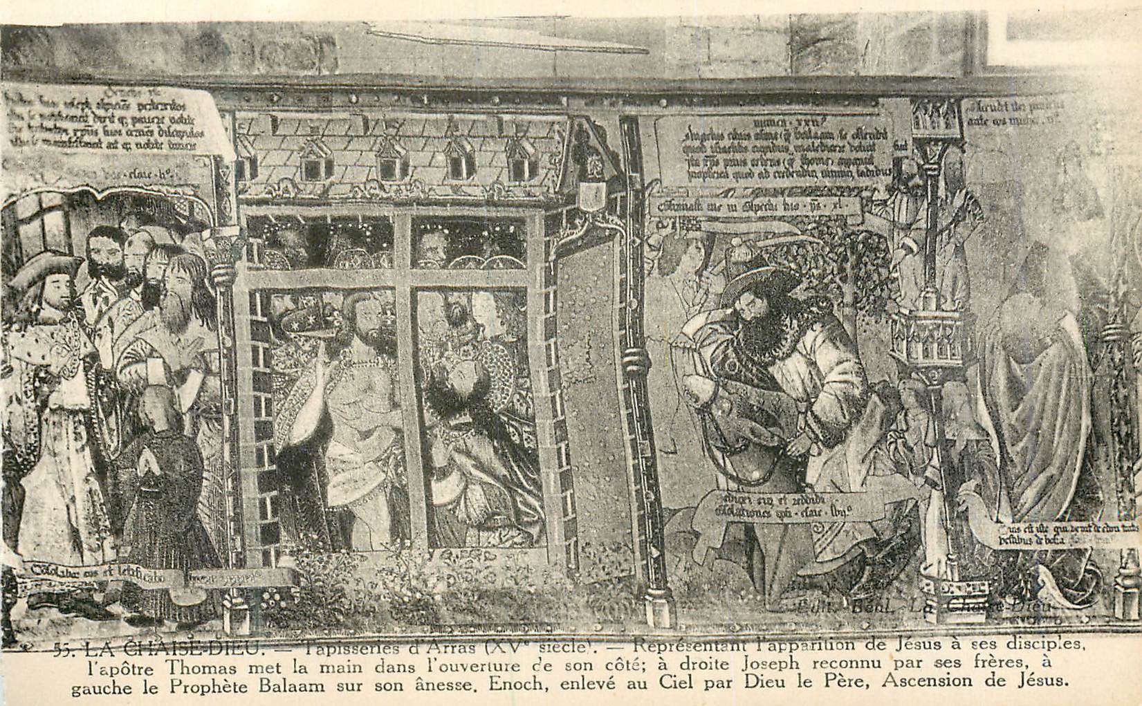 CPA La Chaise Dieu Tapisserie d'Arras (XVe Siecle) Representant l'Apparition de Jesus a ses Disciples