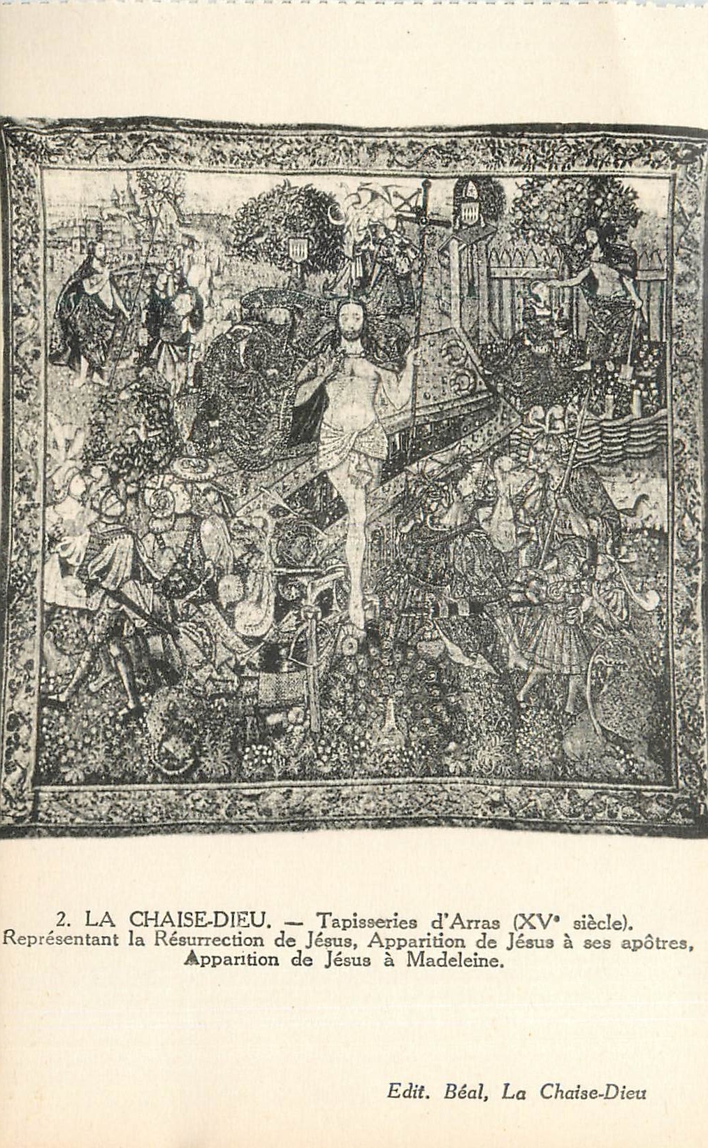CPA La Chaise Dieu Tapisserie d'Arras (XVe Siecle) Representant La Resurrection de Jesus
