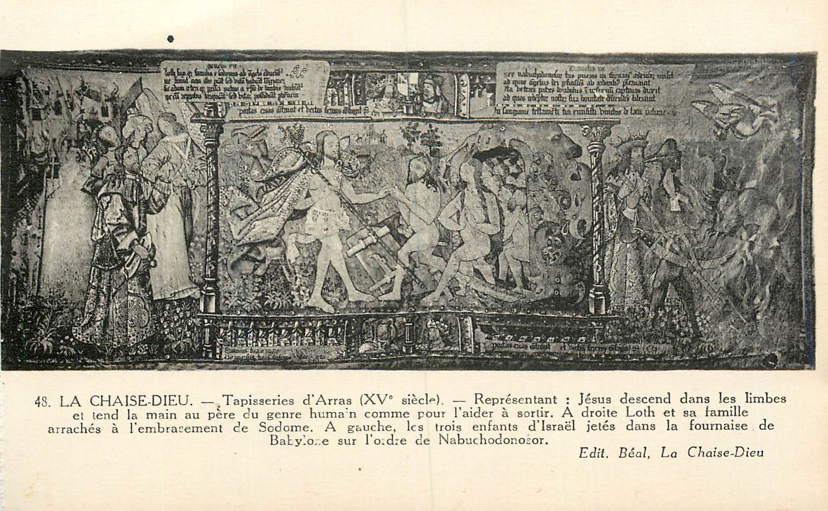 La Chaise-Dieu — Tapisseries d'Arras (XVe siècle) — Édit. Béal