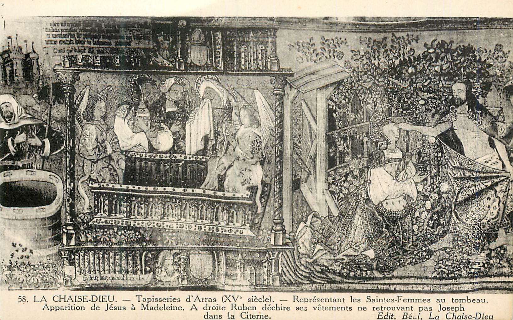 Erscheinung Jesu an Maria Magdalena — Tapeten von Arras (15. Jahrhundert) — Verlag Bécal, La Chaise-Dieu