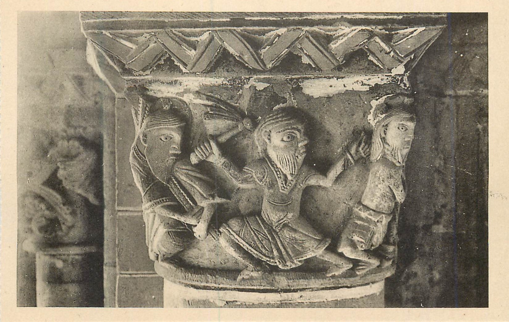 CPA Eglise de Cunault (M et L) Pilier 25bis La Flagellation