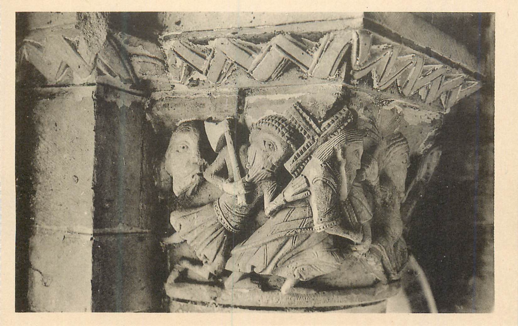 CPA Eglise de Cunault (M et L) Pilier 25bis Le Portement de Croix