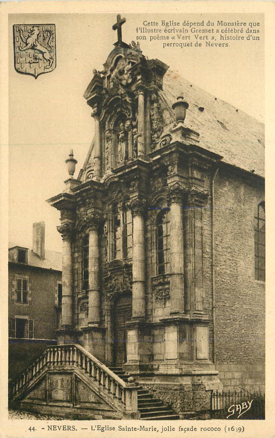 CPA Nevers L'Eglise Sainte Marie Jolie Facade Rococo (1639)