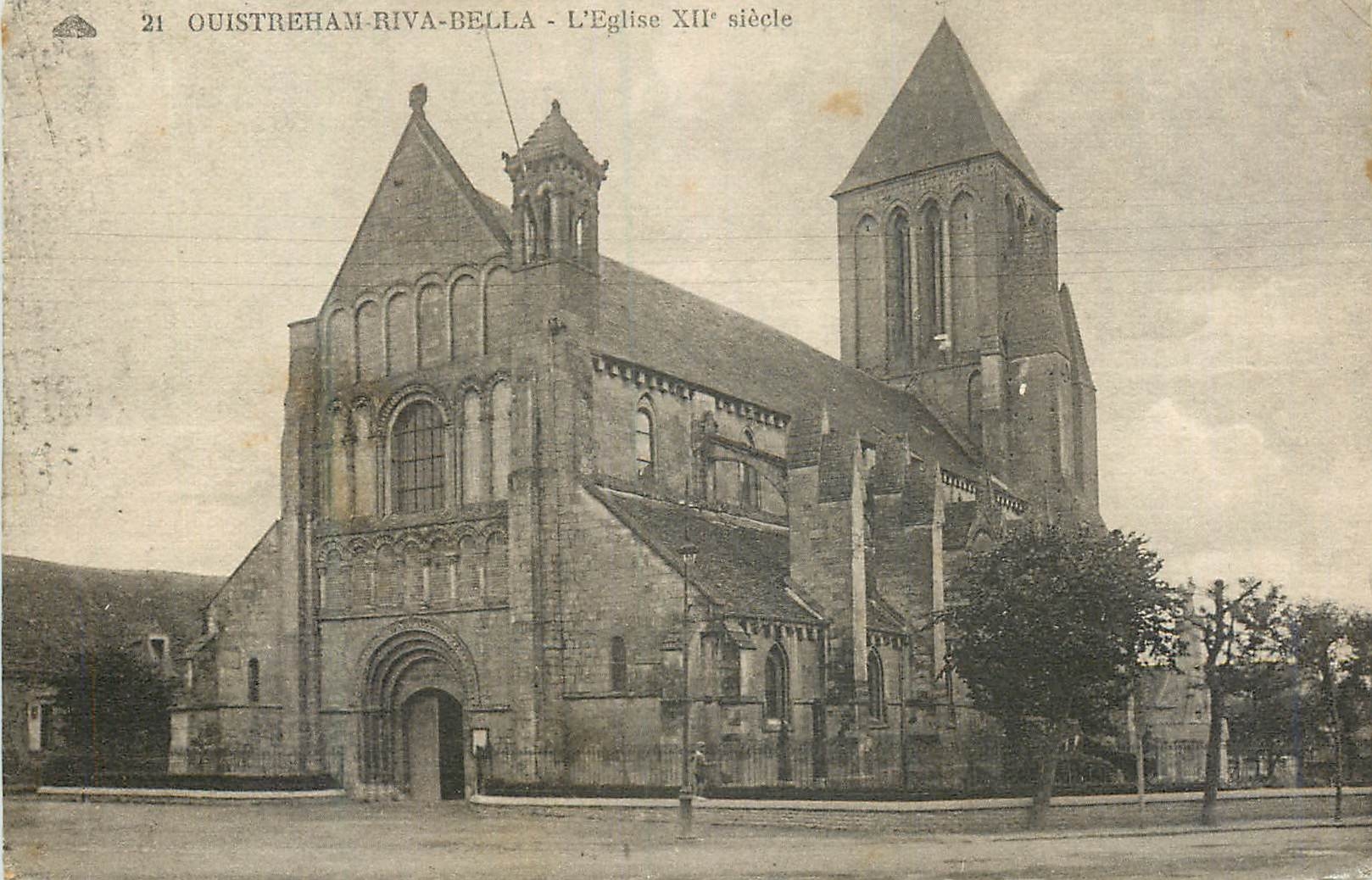 CPA Ouistreham Riva Bella L'Eglise XIIe Siecle