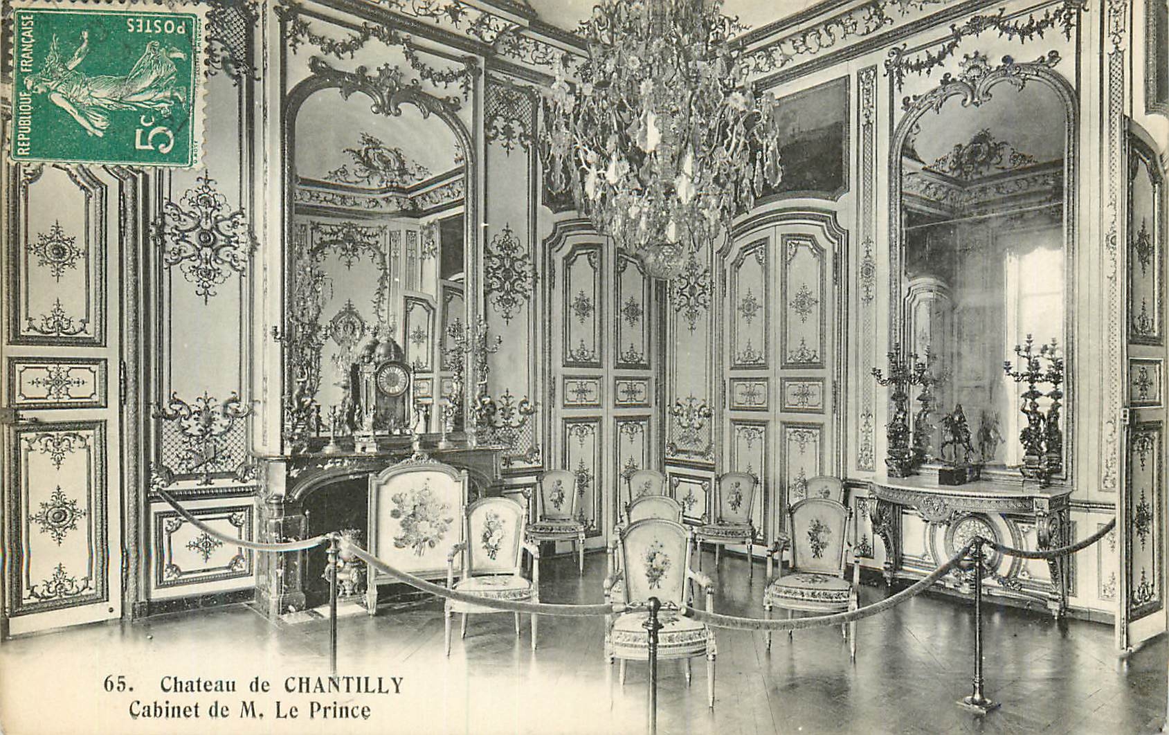 CPA Chateau de Chantilly Cabinet de M Le Prince