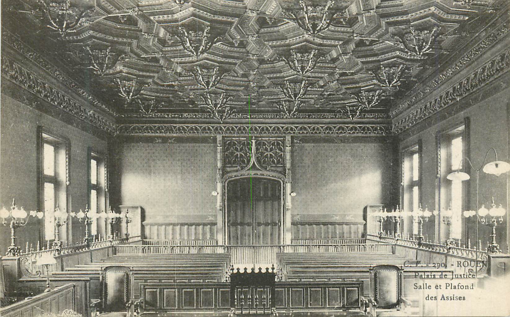 CPA Palais de Justice Salle et Plafond des assises
