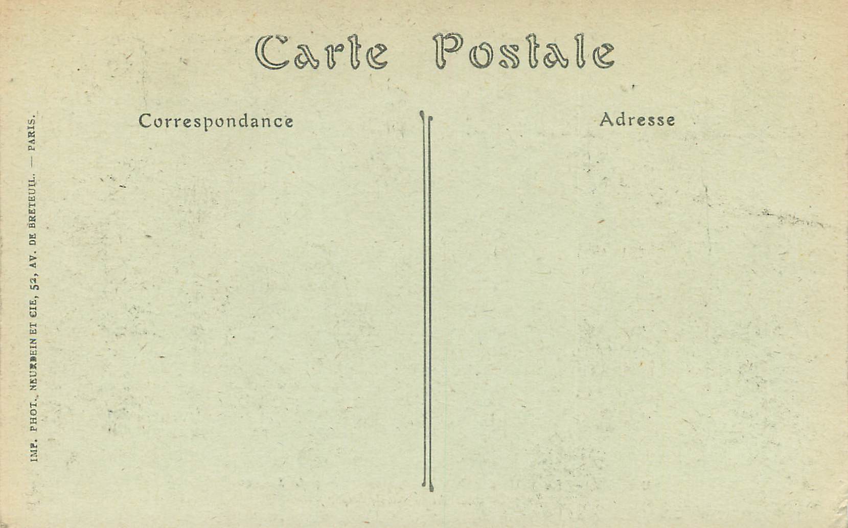 CPA Rouen La Salle des Pas Perdus du Palais de Justice — Verso