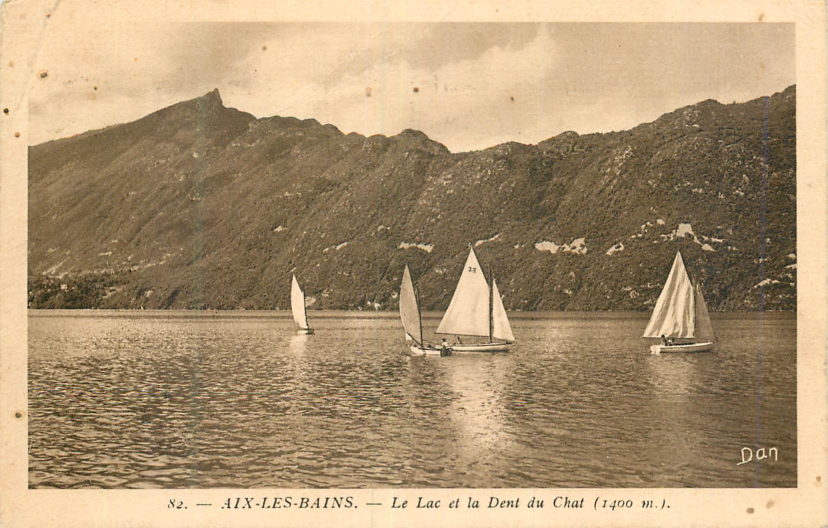 CPA Aix les Bains Le Lac et la Dent du Chat (1400 m)