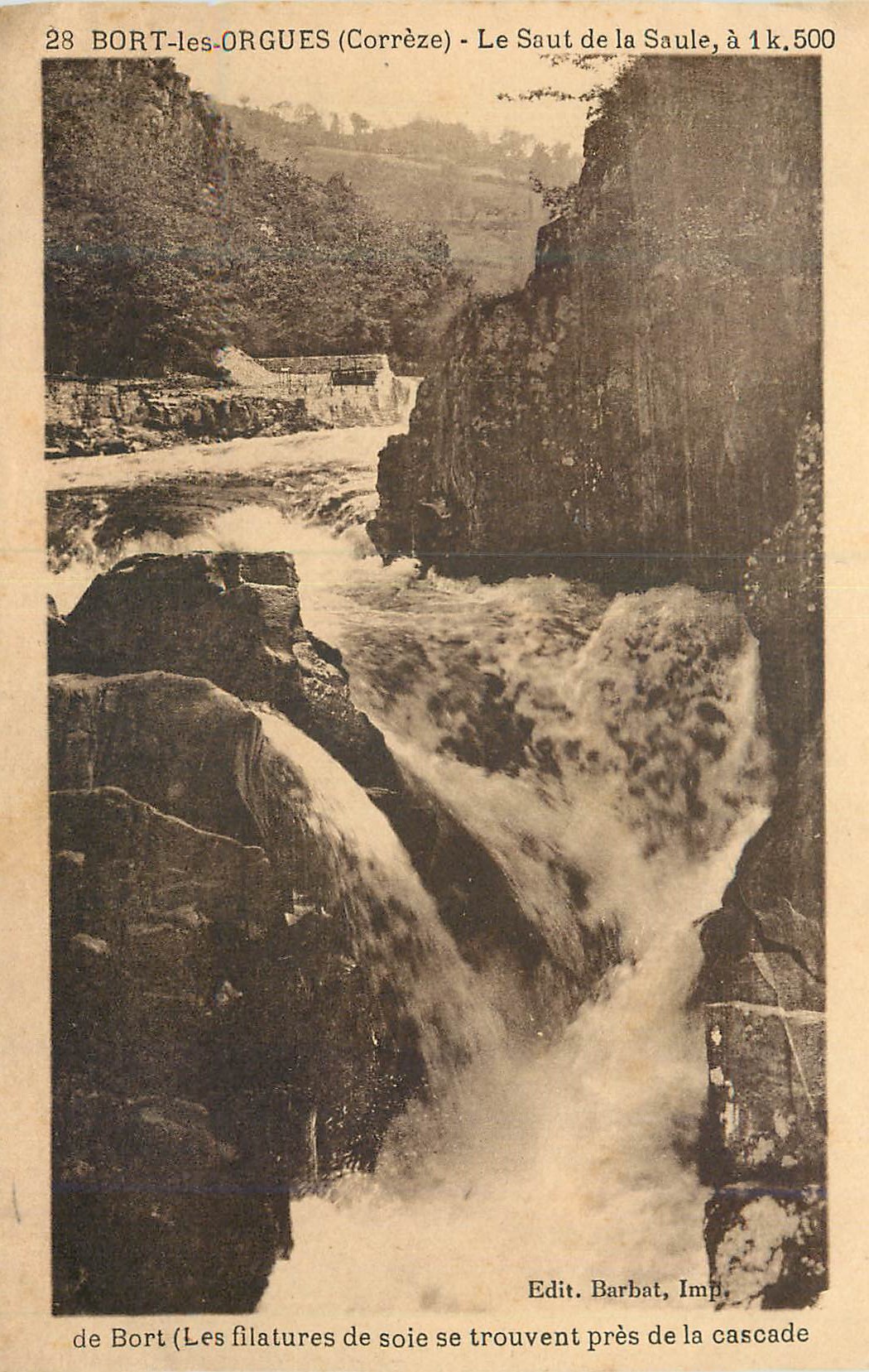 CPA Bort les Orgues (Correze) Le Saut de la Saule a 1 k 500