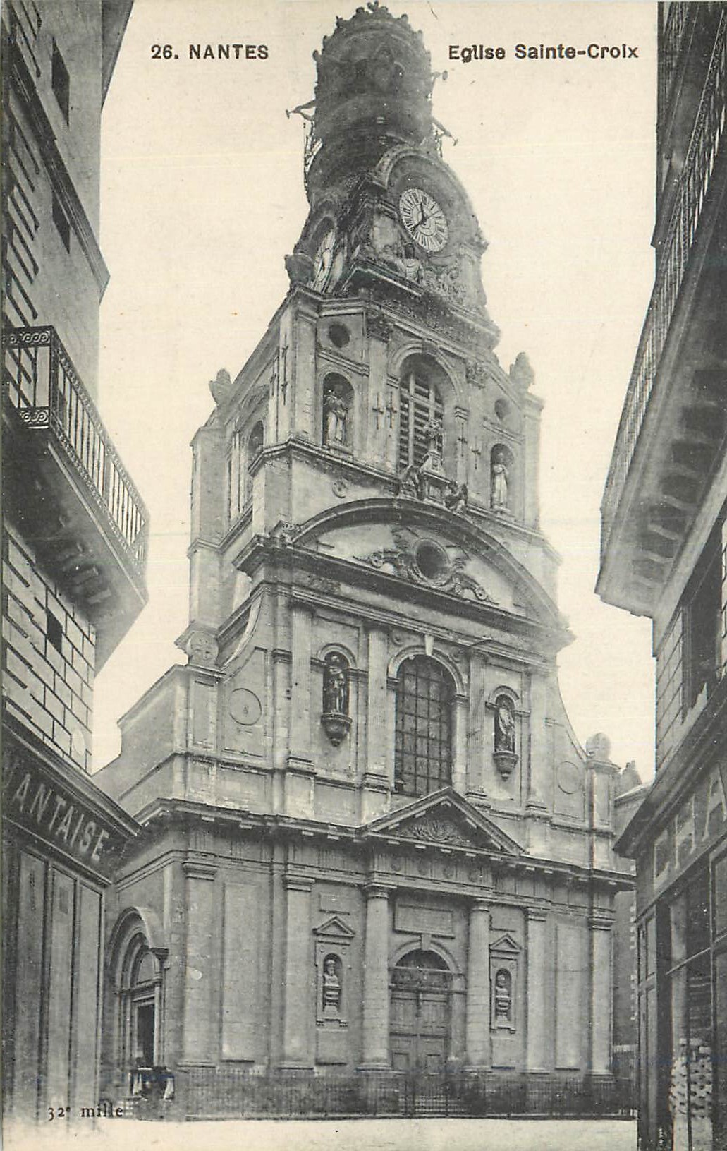 CPA Nantes Eglise Sainte Croix