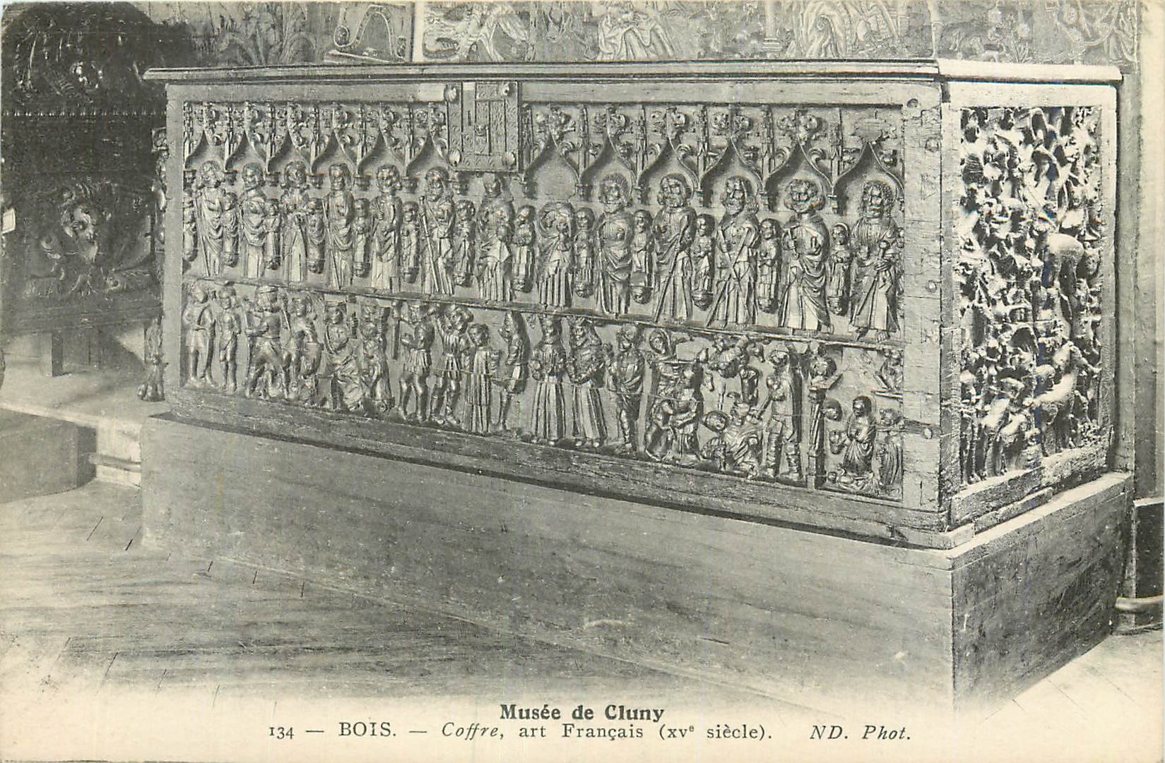 CPA Musee de Cluny Bois Coffre Art Francais
