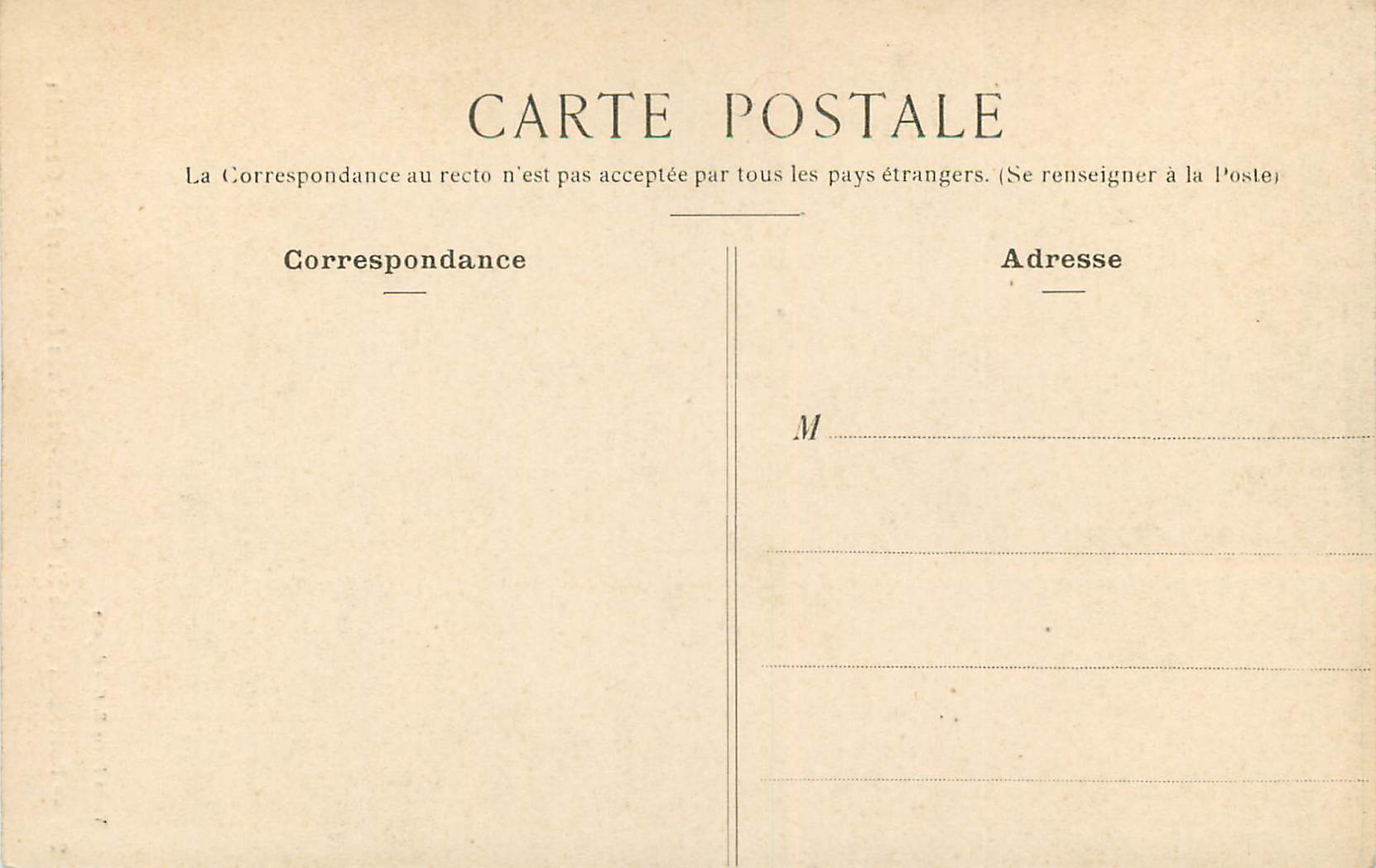 CPA Porte de L'Eglise St Germain des Pres Boulevard St Germain — Rückseite