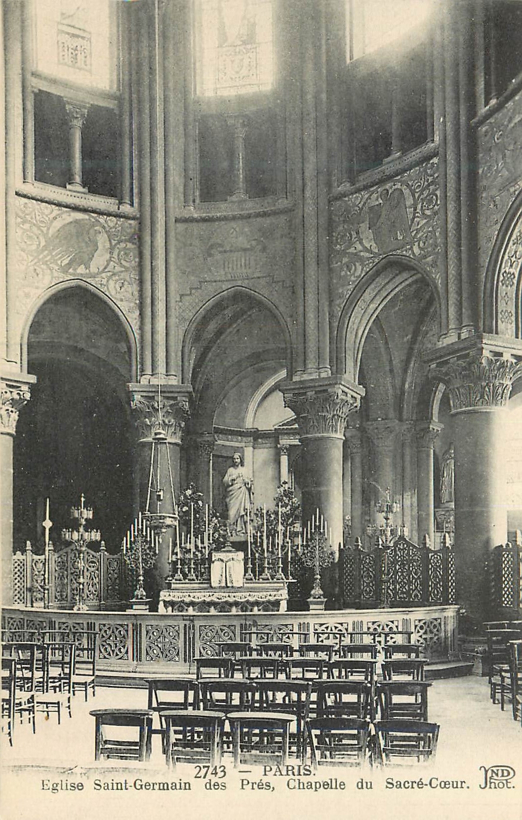 CPA Paris Eglise Saint Germain des Pres Chapelle du Sacre Coeur