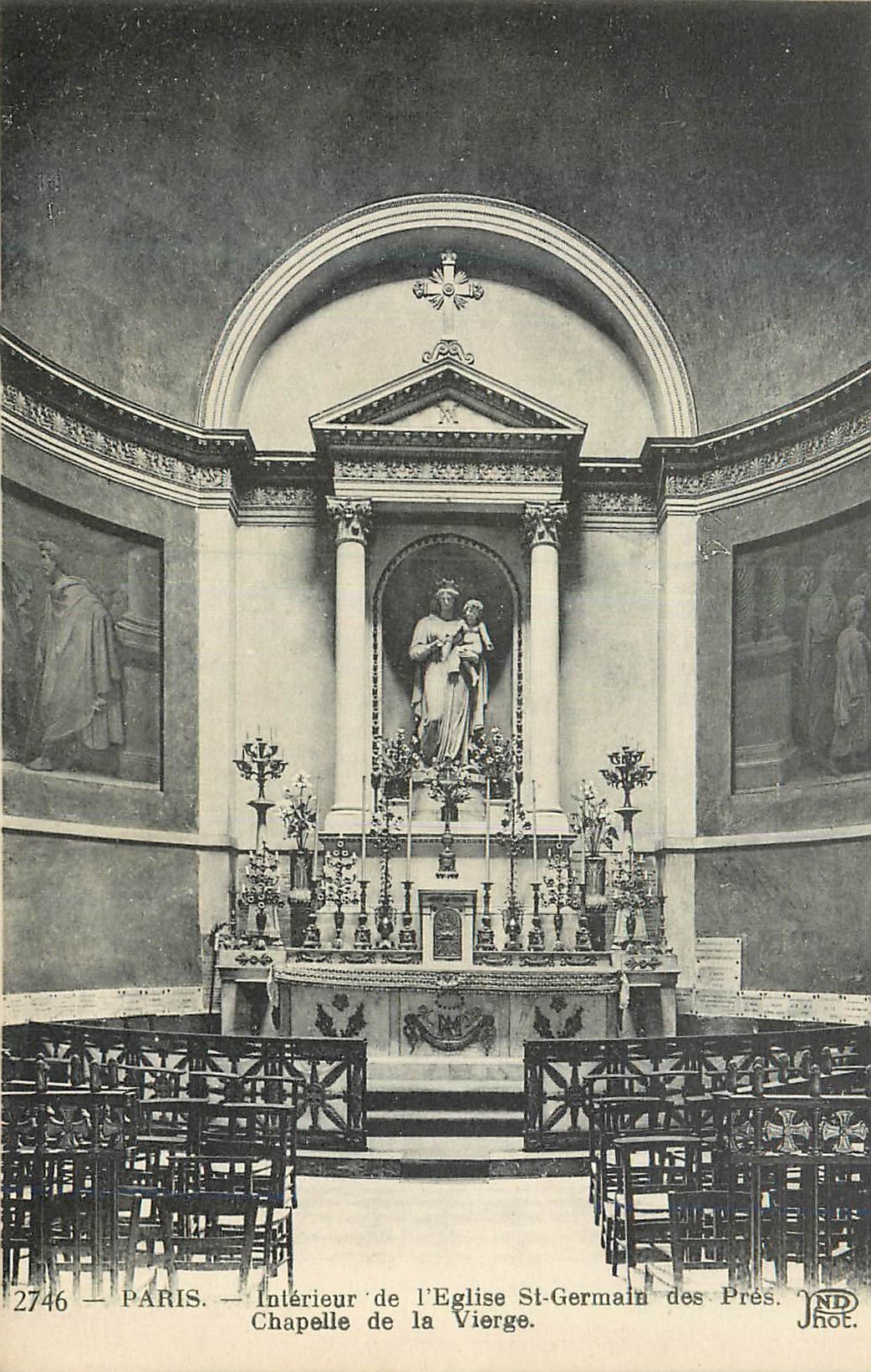 CPA Paris Interieur de l'Eglise Saint Germain des Pres Chapelle de la Vierge