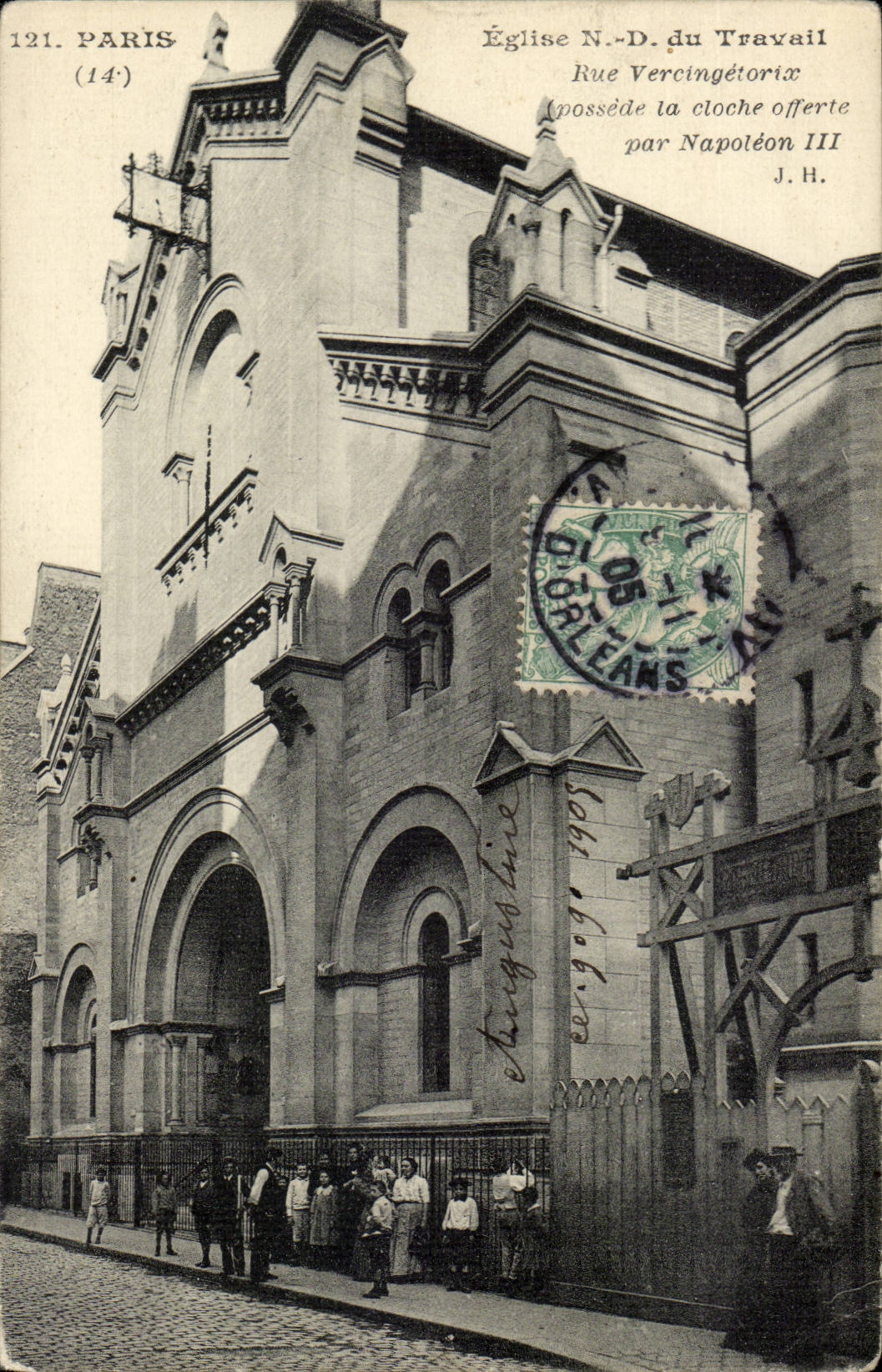 Paris - 14 L'Eglise Notre Dame du Travail - Rue Vereingetorix - CPA 
