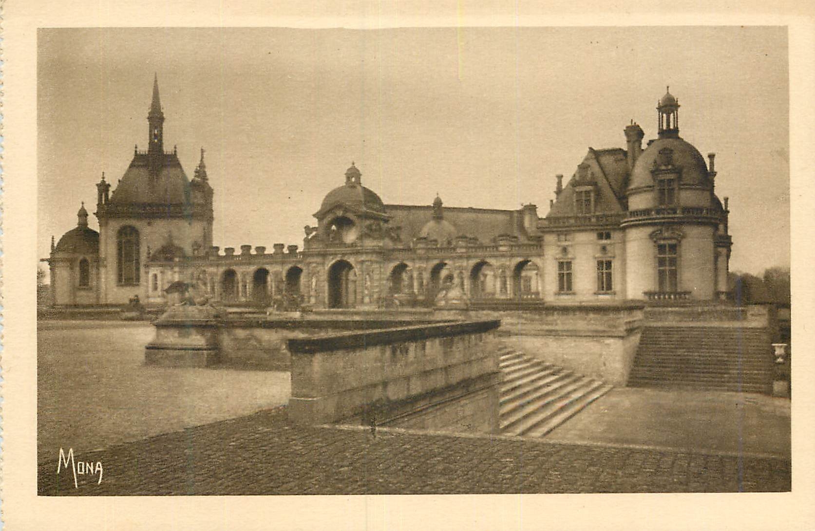CPA Les Petits Tableaux de l'Ile de France Chateau de Chantilly de 1876 a 1882
