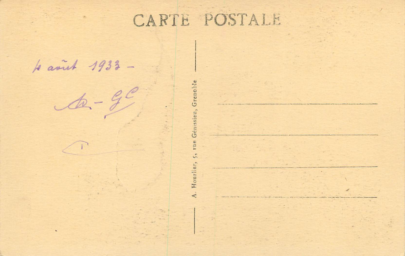 CPA Environs de Yenne (Savoie) Defile du Rhone a la Balme — Rückseite