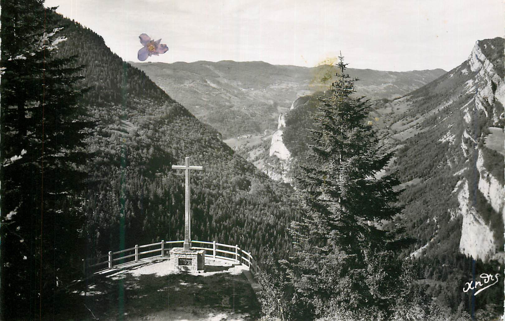 Vue du Gîte du Forgeron — Environs de Villard-de-Lans — Édition d'Art Grenoble