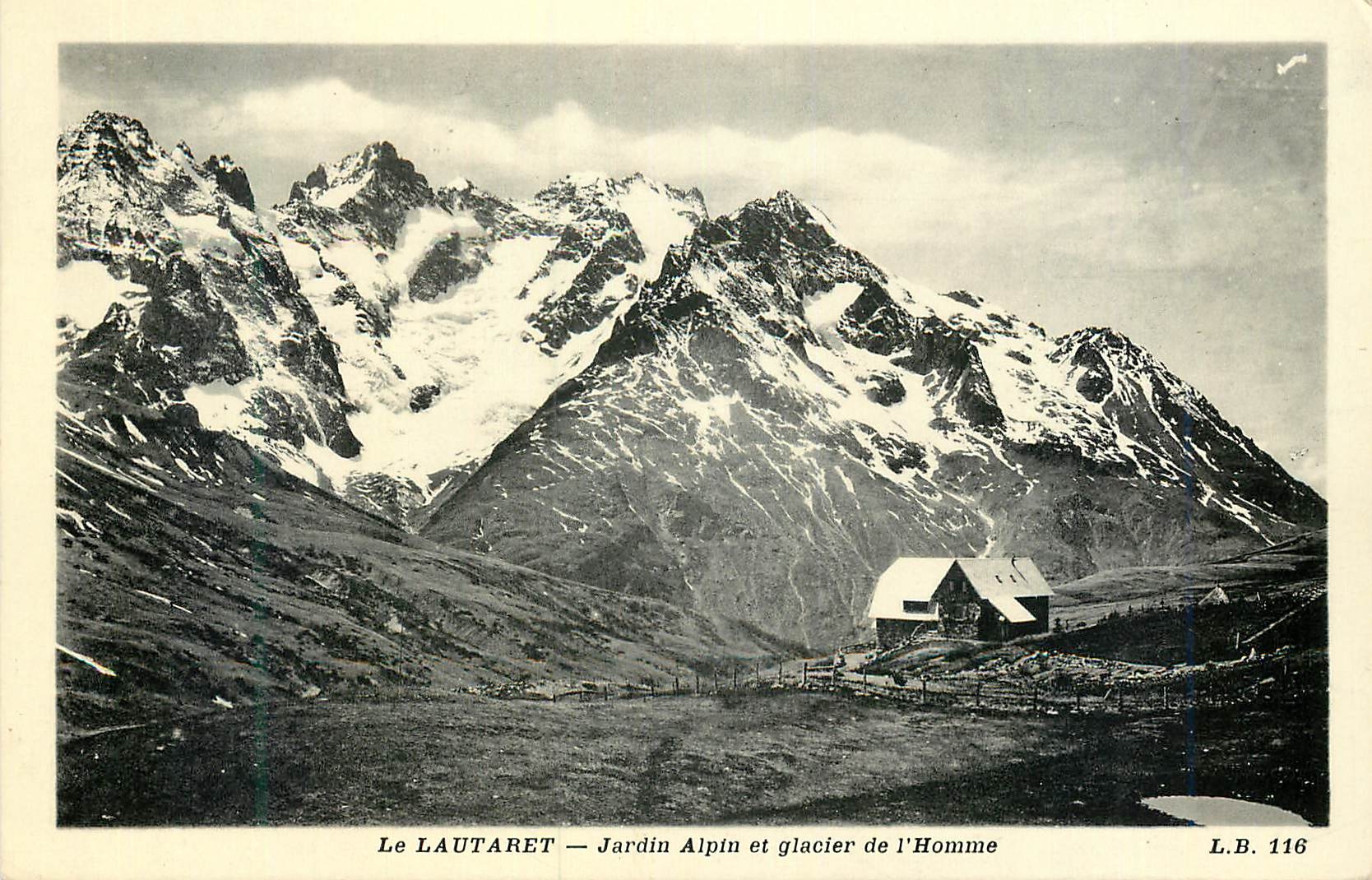 CPA Le Lautaret Jardin Alpin et Glacier de l'Homme