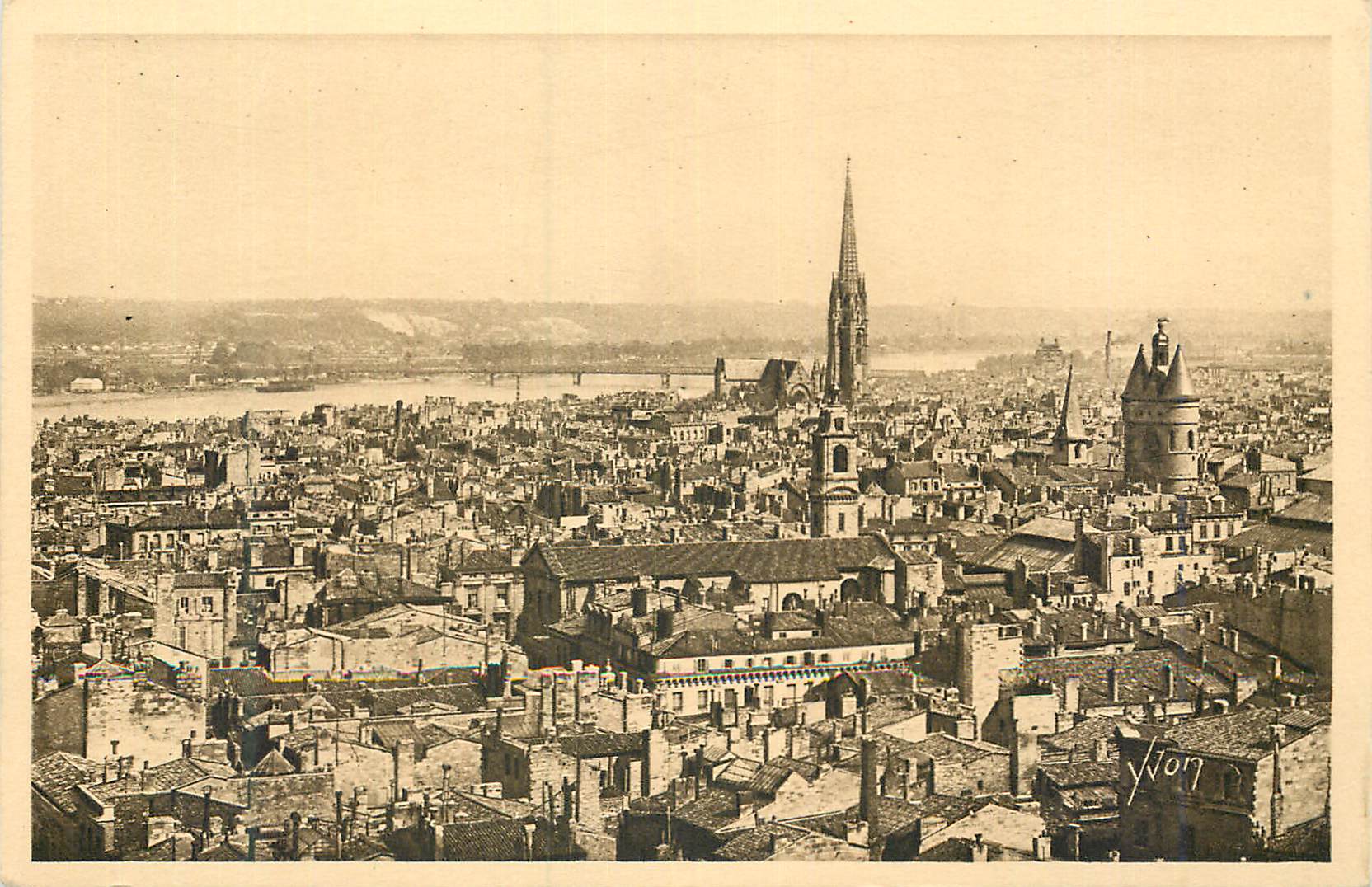 CPA La Douce France Bordeaux Vue Generale