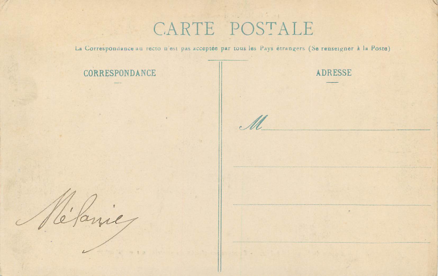 CPA Sevres Constantin — Verso