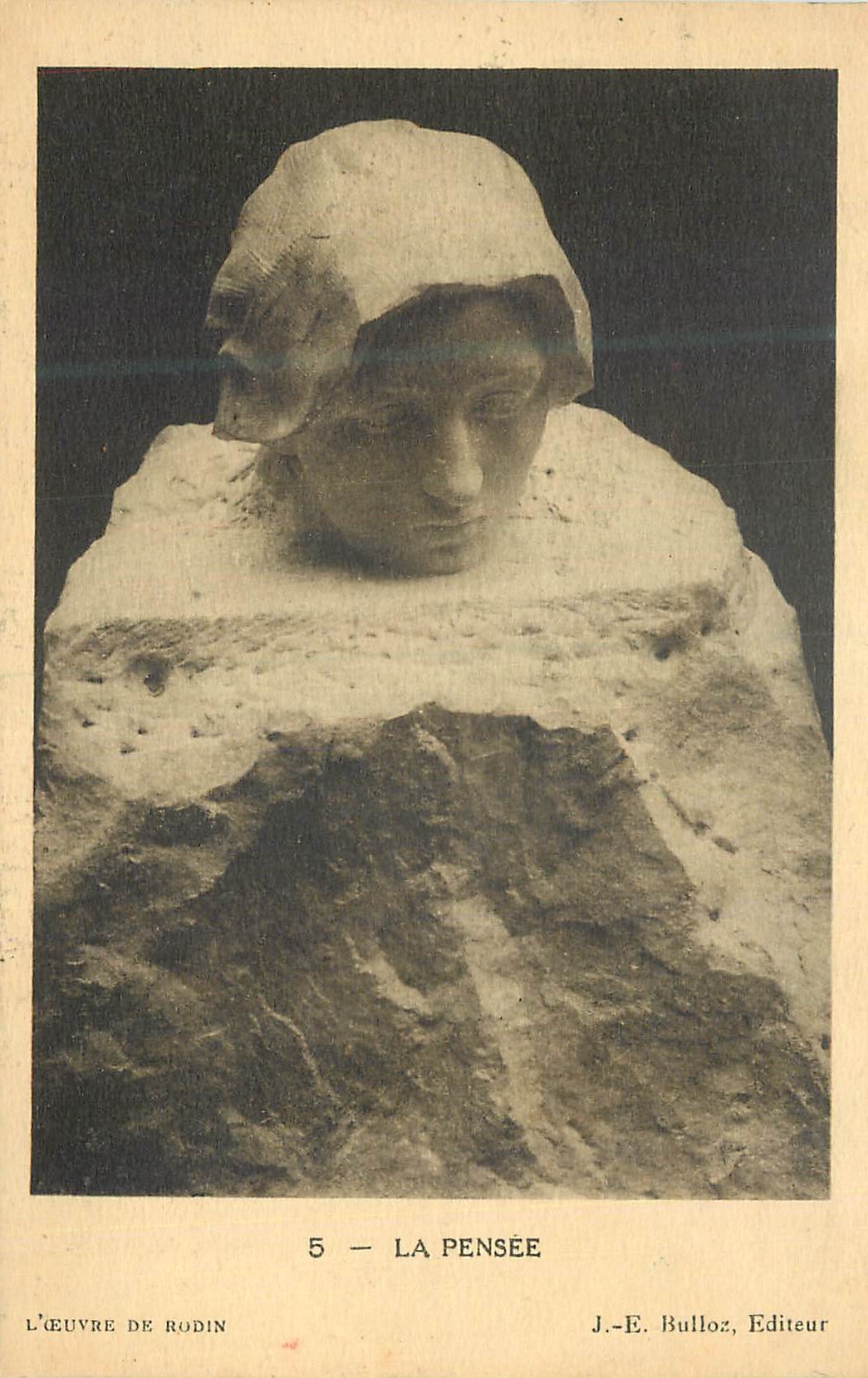 CPA La Pensee L'Oeuvre de Rodin J E Bulloz Editeur