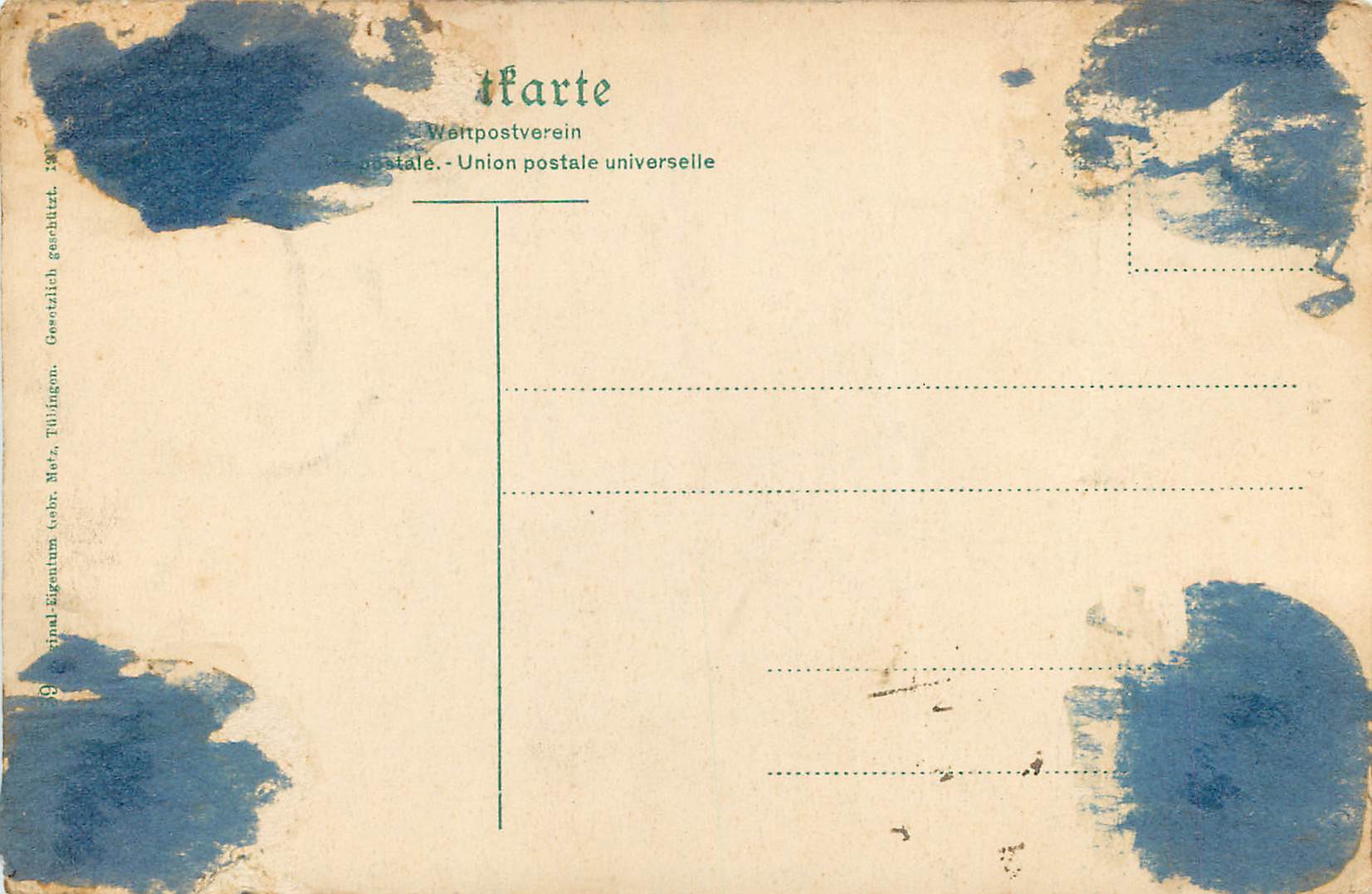 CPA Roche de la Source — Rückseite