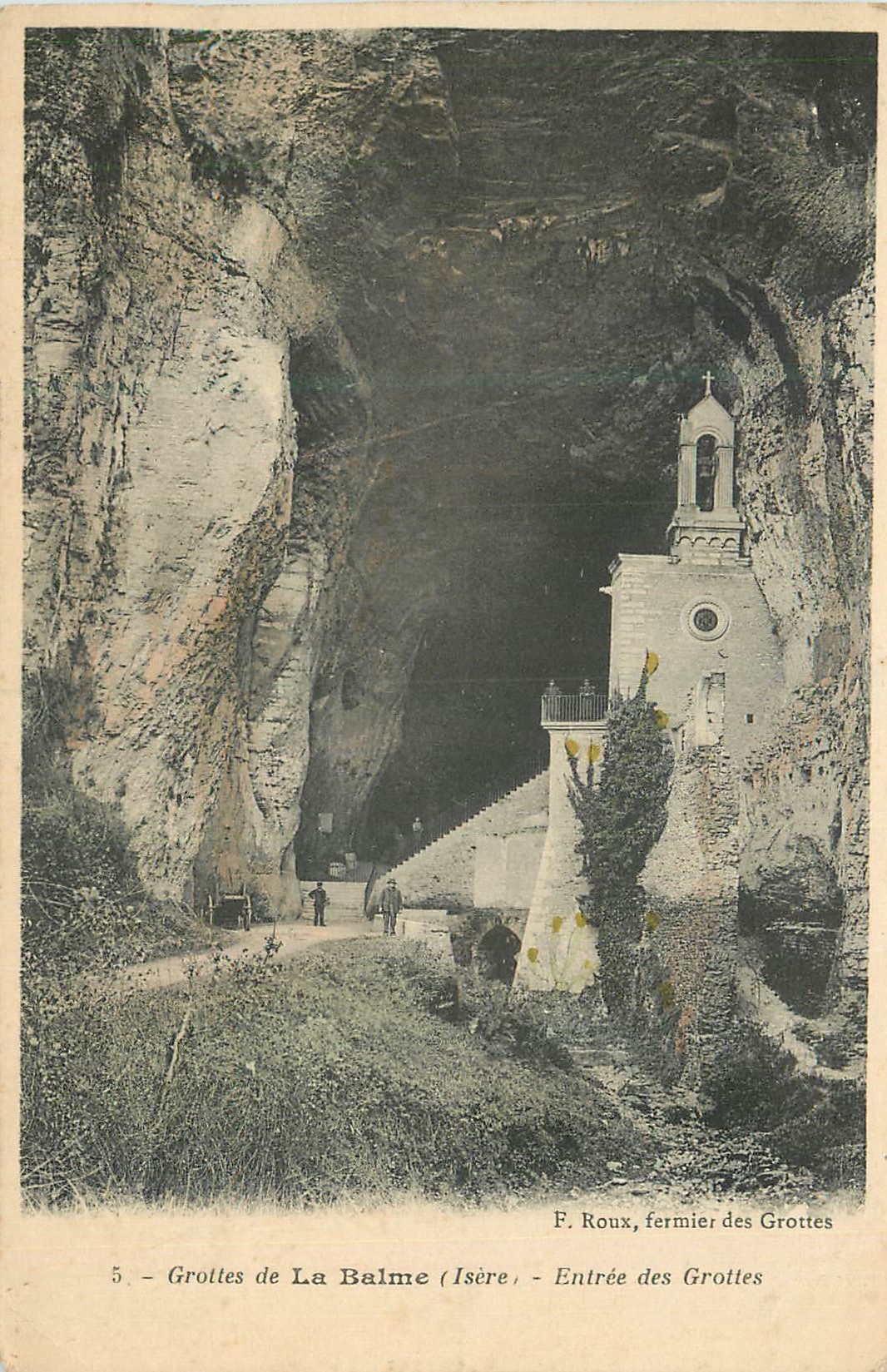 CPA Grottes de la Balme (Isere) Entree des Grottes