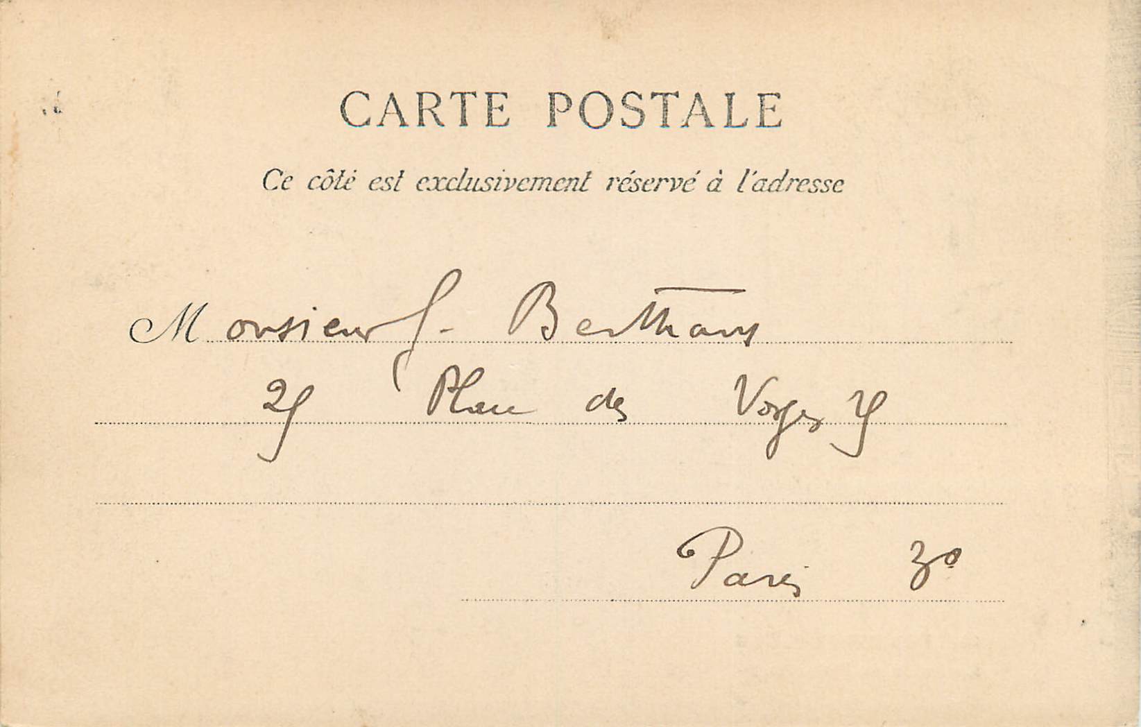 CPA Fontainebleau Salon de Francois 1er — Verso