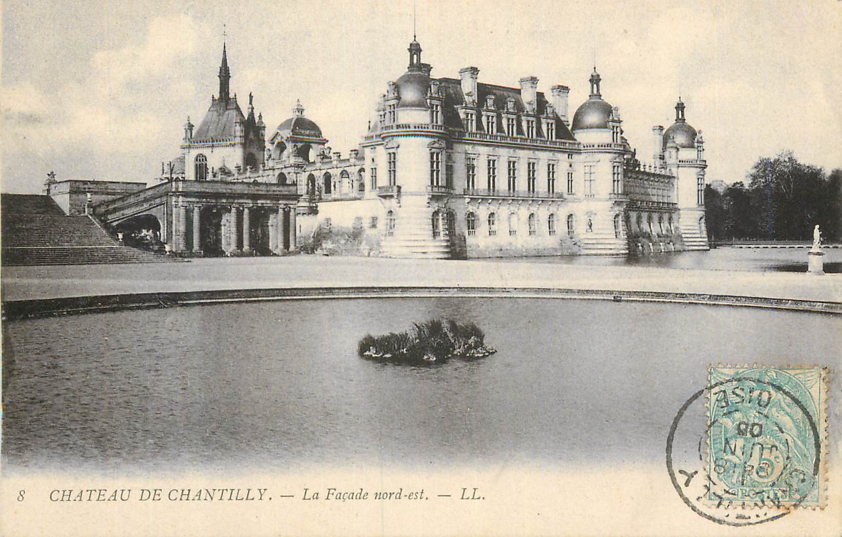 CPA Chateau de Chantilly Facade Nord Est