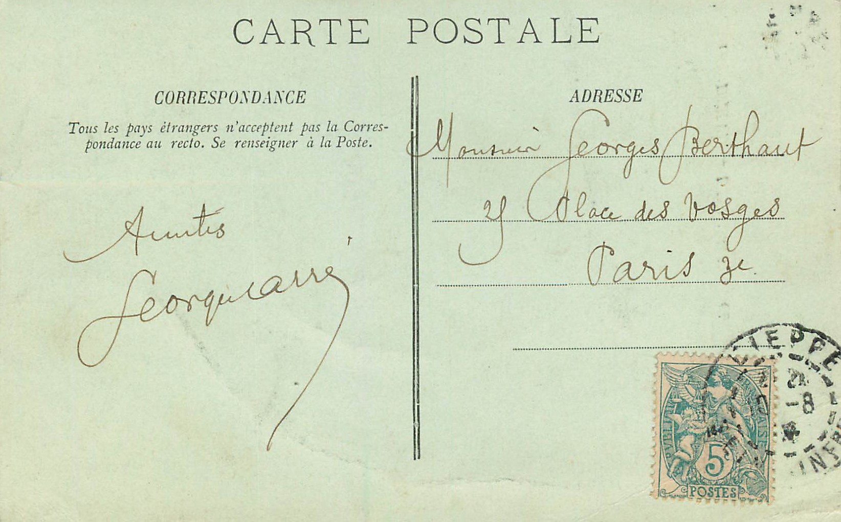 CPA Dieppe L'Entree du Vieux Chateau — Rückseite