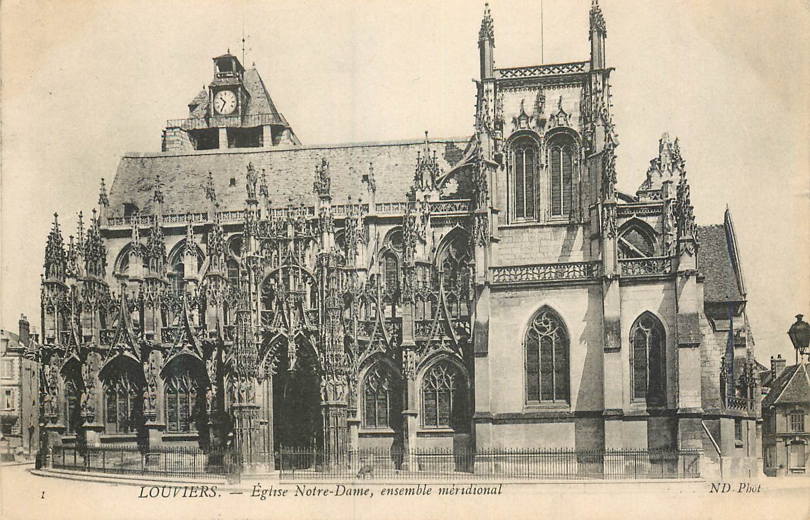 CPA Louviers Eglise Notre Dame Ensemble Meridional