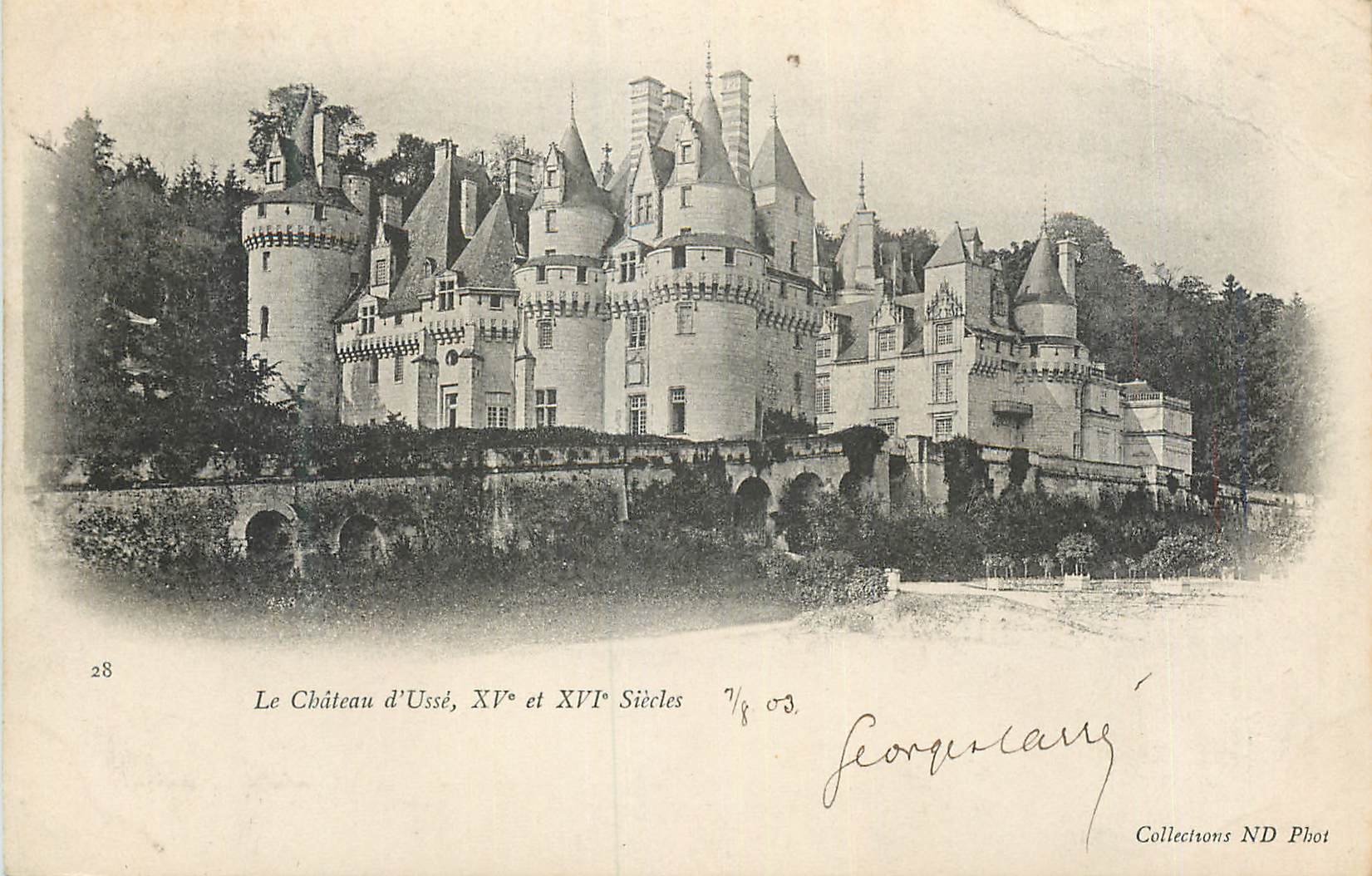 CPA Chateau d'Usse XVe et XVIe Siecles (carte 1900)