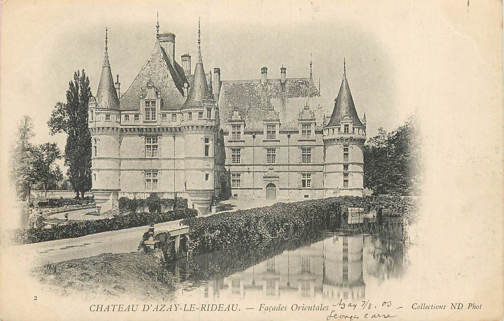 CPA Chateau d'Azay le Rideau Facades Orientales (carte 1900)