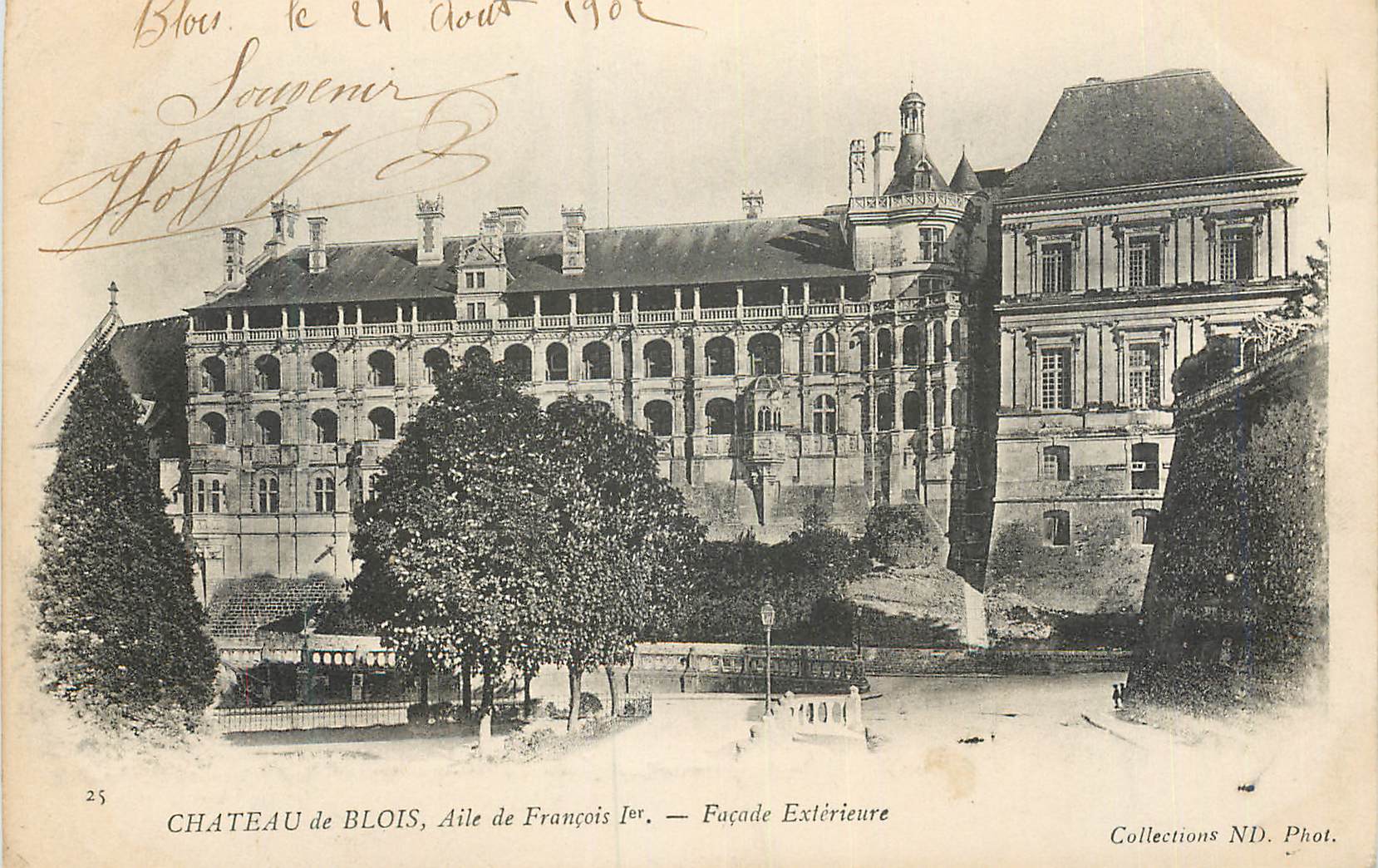 CPA Chateau de Blois Aile de Francois 1er Facade Exterieure (carte 1900)